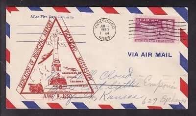 DEDICATION MUNICIPAL AIRPORT 1950, VICKSBURG, MISSISSIPPI - Image 1 of 2