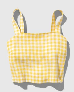 Leinen Cropped Tank - Bild 1 von 21