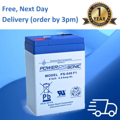 Gallagher S20/S16/S10 Solar Fence Energizer (6Volt) - REPLACEMENT 6 volt Battery - Image 1 of 2