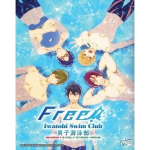 DVD Anime FREE! Iwatobi Swim Club Complete Season 1+2+3 (1-37)+Movie English DU - Foto 1 di 3