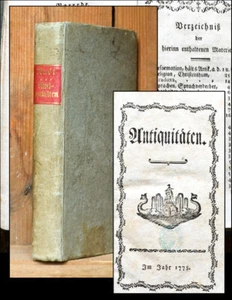 1775 Geschmack Aberglauben Gelehrte Moden etc. Antiquitäten Rust - Bild 1 von 1