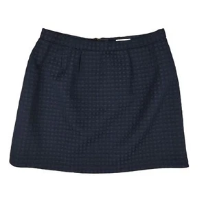 KATHERINE BARCLAY Montreal Women's 12 Navy Waffle Textured Mini Skirt, Coastal - Picture 1 of 6