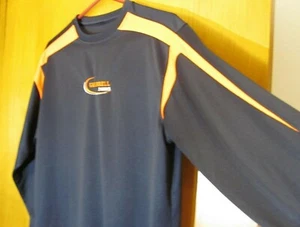 Vintage Grinnell School Nylon Pullover Athletic Shirt Long Sleeve Black Medium - Picture 1 of 8
