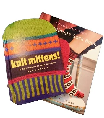 The Ultimate Sock Book , Knit Mittens ! 2 Pattern Books Winter Projects Gifts - Image 1 of 4