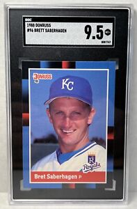 1988 Donruss - #96 Bret Saberhagen Kansas City Royals CY YOUNG PITCHING GREAT ⚾️