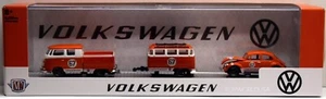 M2 Machines VOLKSWAGEN 1960 VW Double Cab Truck USA Model & 1967 Beetle Deluxe - Picture 1 of 4