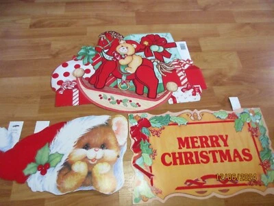 Recortes troquelados de Navidad flocados decoraciones vintage Eureka tú eliges NO mucho Foto 1 de 2