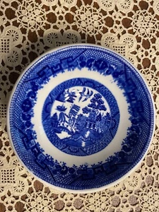 Grindley Blue Willow Made in England 5 1/2” Berry Cereal soup bowl hotel ware - Picture 1 of 4