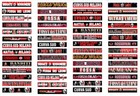 SUBBUTEO 56 ADESIVI TIFOSERIE SUPPORTERS MILAN Curva Sud per TRIBUNA e GRADINATA