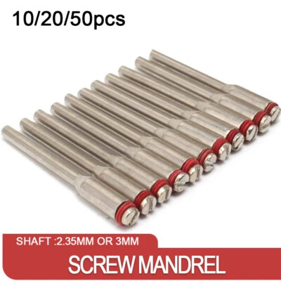 10-50Pcs Screw Mandrel  Screw Mandrel For  Dremel Rotary Tools 2.35/3mm Shank - Image 1 of 4