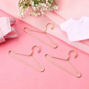 20 Pcs Mini-Kleiderbügel Für Puppenschrank Puppenkleider Puppenaufhänger Metall - Bild 1 von 10