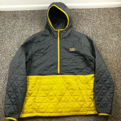 LL Bean Jacket Katahdin Insulated Quilted Pullover 1/2 Zip Gray Womens XL - Image 1 of 4