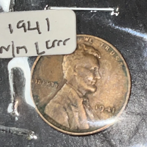 1941 No Mint Mark L Error Penny Cover