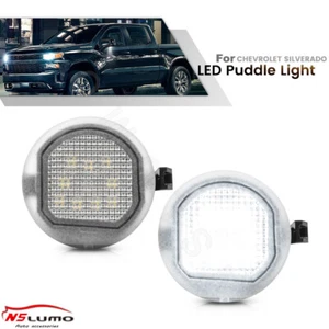 LED Side Mirror Puddle Light For Chevy GMC Silverado 1500 2500HD 3500HD Tahoe - Foto 1 di 12