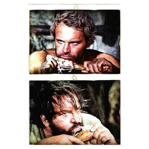 KUSTOM ART 2 Quadrate Bud Spencer und Terence Hill. 25x 18 cm. - Imagen 1 de 2