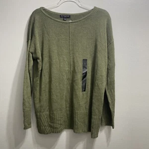 Banana Republic Womens Large Green Light Weight Raime-Rayon Pullover Sweater NWT - Picture 1 of 10