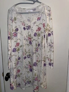 Carol Hochman Nightgown Sz s Floral Lace - Picture 1 of 13