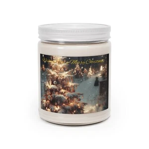 Christmas Trees Scented Candle, 9oz - Cozy Holiday Home Decor, Festive Winter - Picture 1 of 9