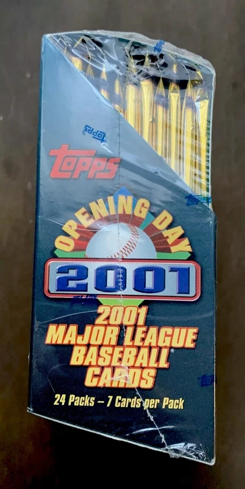 2001 Topps Opening Day Baseball Box - factory sealed, 24 Packs/7cards Per Pack - Image 1 of 4