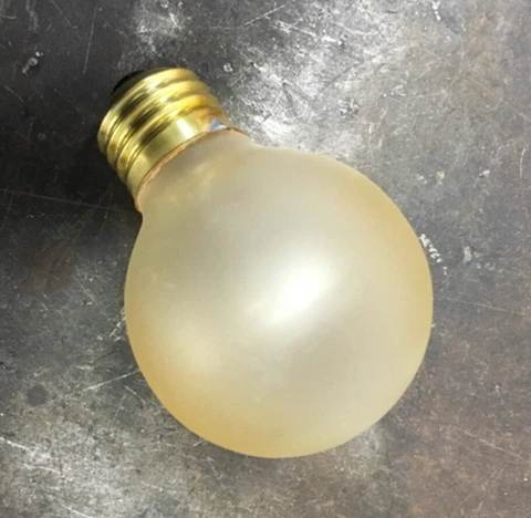 5 pcs GOLD 2.5" diameter 25w Painted Bulbs for Vintage Lighting Cover