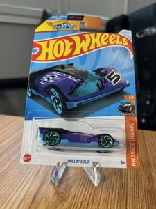Hot Wheels Rollin Solo Purple #154 Mainline 2024 Netflix Let's Race - Picture 1 of 4
