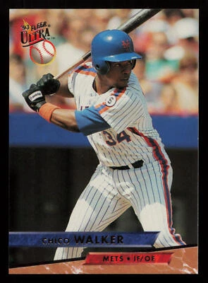 1993 Ultra Chico Walker #80 New York Mets Baseball Card - Image 1 of 2