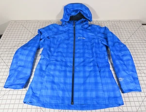 Columbia Whirlibird Interchange blau karierte Winter Ski Jacke Gr. M Full Zip - Bild 1 von 5