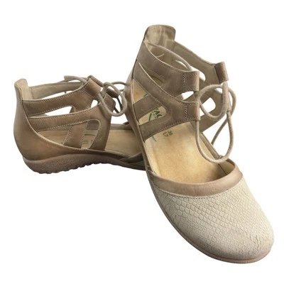 Sandalias Naot Para Mujer EU38 US 7 Tostado Kata Gladiador Cuero Plano Zapatos Cómodos Foto 1 de 4