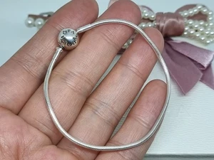 Genuine Pandora ESSENCE Snake Chain Bracelet  925 ALE   💕 17cm   - Picture 1 of 7