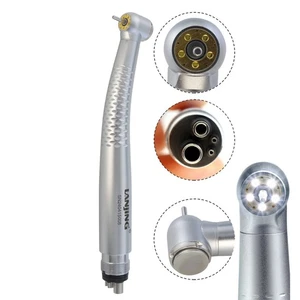 Dental E-Generator Handpiece Air Turbine Self Power 5 LED 4 Hole Mini - Imagen 1 de 21