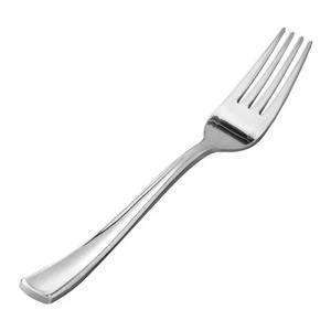 50 Pack Silver Plastic Forks, Heavy Duty Silver Forks Disposable, Silver Plas... - Picture 1 of 7