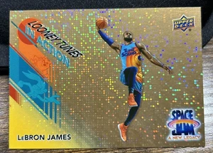 Lebron James 2021 Upper Deck Space Jam Legacy In Action Looney Tunes Gold Rare - Picture 1 of 2