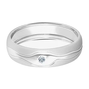 0.50Ct Round Shape D/VVS1 Men's Ring In Solid 925 Sterling Silver - Picture 1 of 4