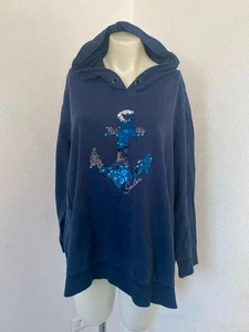 Ulla Popken hoodie blue size 20/22 be25 - Picture 1 of 5