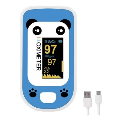 Oxímetro de pulso dedo pediátrico neonatal SpO2 PR monitor para niños niños adultos Foto 1 de 4