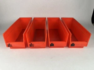 Lot 4 Vintage International Harvester Tractor Parts Bins Storage Rare IH Logo - Picture 1 of 12
