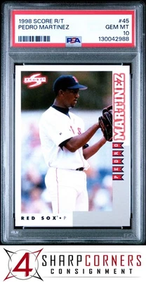 1998 SCORE ROOKIE TRADED #45 PEDRO MARTINEZ HOF POP 2 PSA 10 - Image 1 of 3