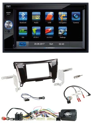 Blaupunkt Lenkrad USB Bluetooth TMC 2DIN Navigation für Nissan X-Trail Qashqai 1 - Bild 1 von 4
