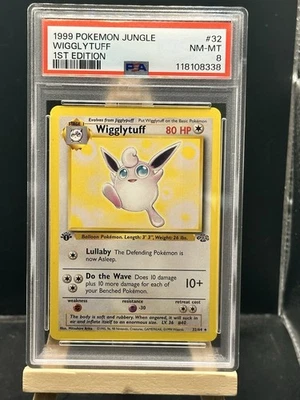 Wigglytuff 32/64 1st Edition 1999 Pokémon Jungle PSA 8 NM-MT - Image 1 of 2