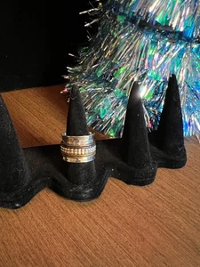 Vintage 925 Sterling Silber Spinner Fidget Ring 12 Gramm Größe 7 - Bild 1 von 7