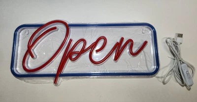 LED Open Sign Bright Neon Light Large for Restaurant Bar Pub Shop Store Business - Image 1 of 4