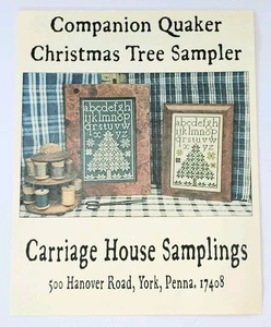 CARRIAGE HOUSE SAMPLINGS CHRISTMAS TREE SAMPLER COUNTED CROSS STITCH CHART NEW - Picture 1 of 3