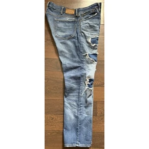 Rare Find Polo Ralph Lauren Mens Jeans The Sullivan Slim Distressed Jeans 38x 30 - Picture 1 of 18