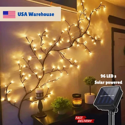 Уличные гирлянды на солнечных батареях дерево светодиод сад вечеринка фея свет водонепроницаемый декор - Изображение 1 из 4