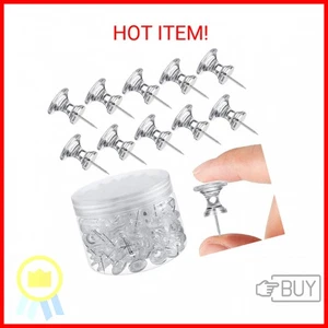 Outus 60 pcs Giant Push Pins Large Thumb Tacks Jumbo Tacks 1 Inch Plastic Heads - Picture 1 of 2