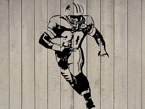 Barry Sanders Detroit Lions Football Vinyl Wall Sticker Decal 20"w x 30"h - Picture 1 of 3