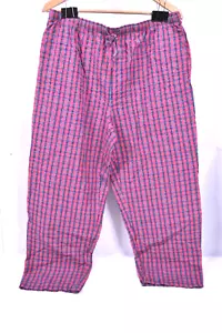 Pantaloni Pigiama Orvis Adulto Taglia Grande Rosso a Quadri Flanella Regali di Natale Mattina - Foto 1 di 7