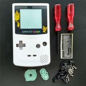 Pokemen Picachu White Housing Shell Case For Nintendo Game boy Color GBC - Picture 1 of 5