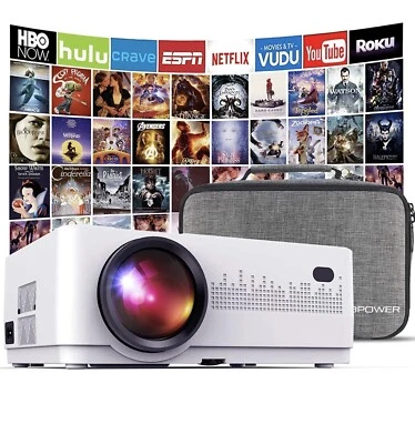 DBPower L21 Mini LCD Video Projector - White - Image 1 of 4