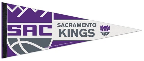 SACRAMENTO KINGS Official NBA Basketball Premium Felt Team PENNANT Cover